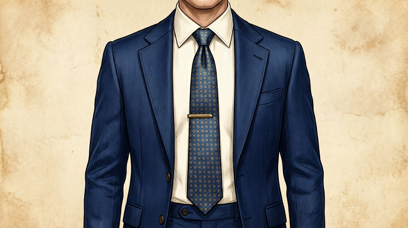 The Tie Bar: Subtle Brilliance in a Southern Gentleman's Ensemble