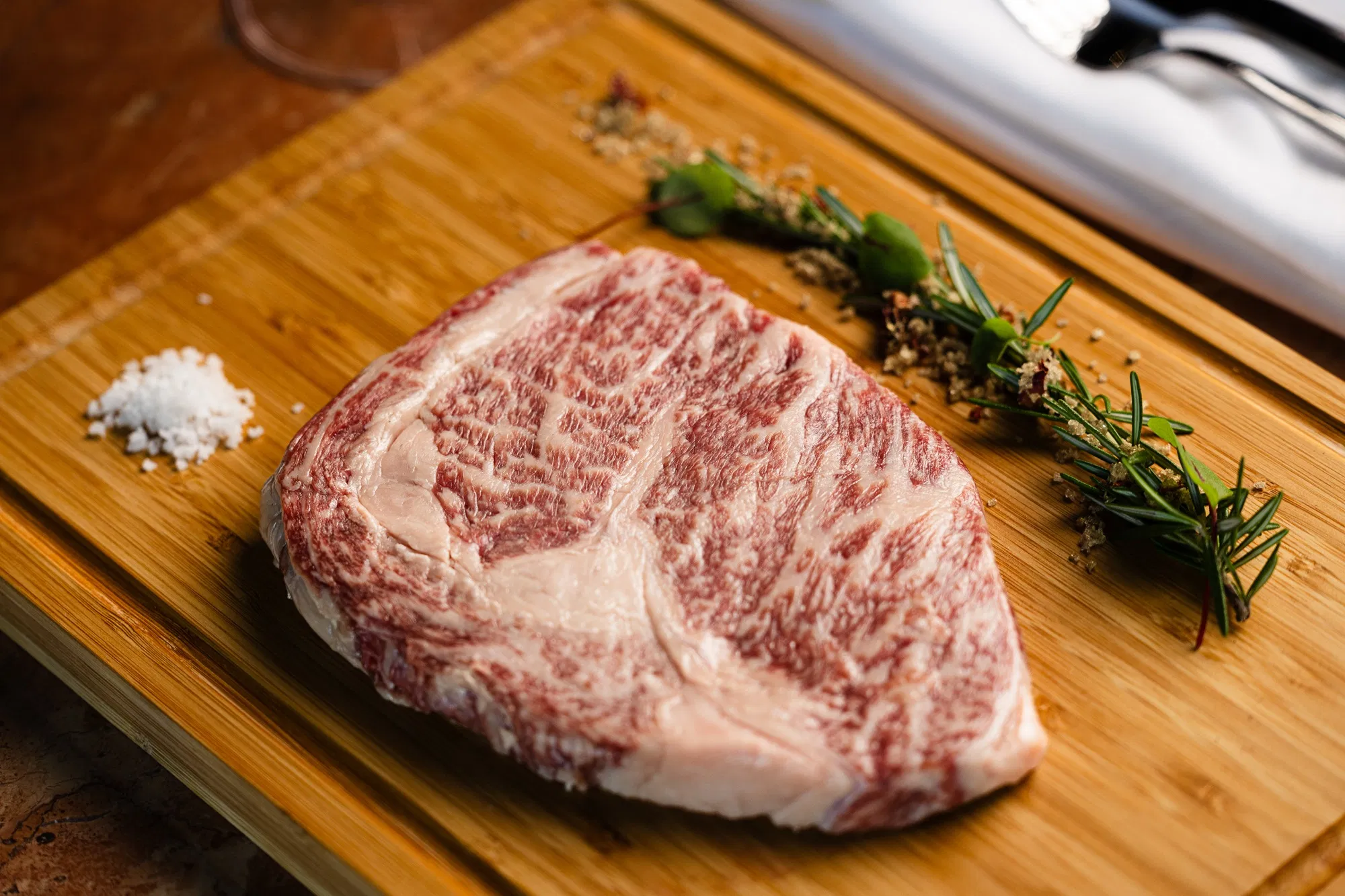 Premium A5 Japanese Wagyu beef from Meat N' Bone at The Wagyu House, the best steakhouse in Miami.