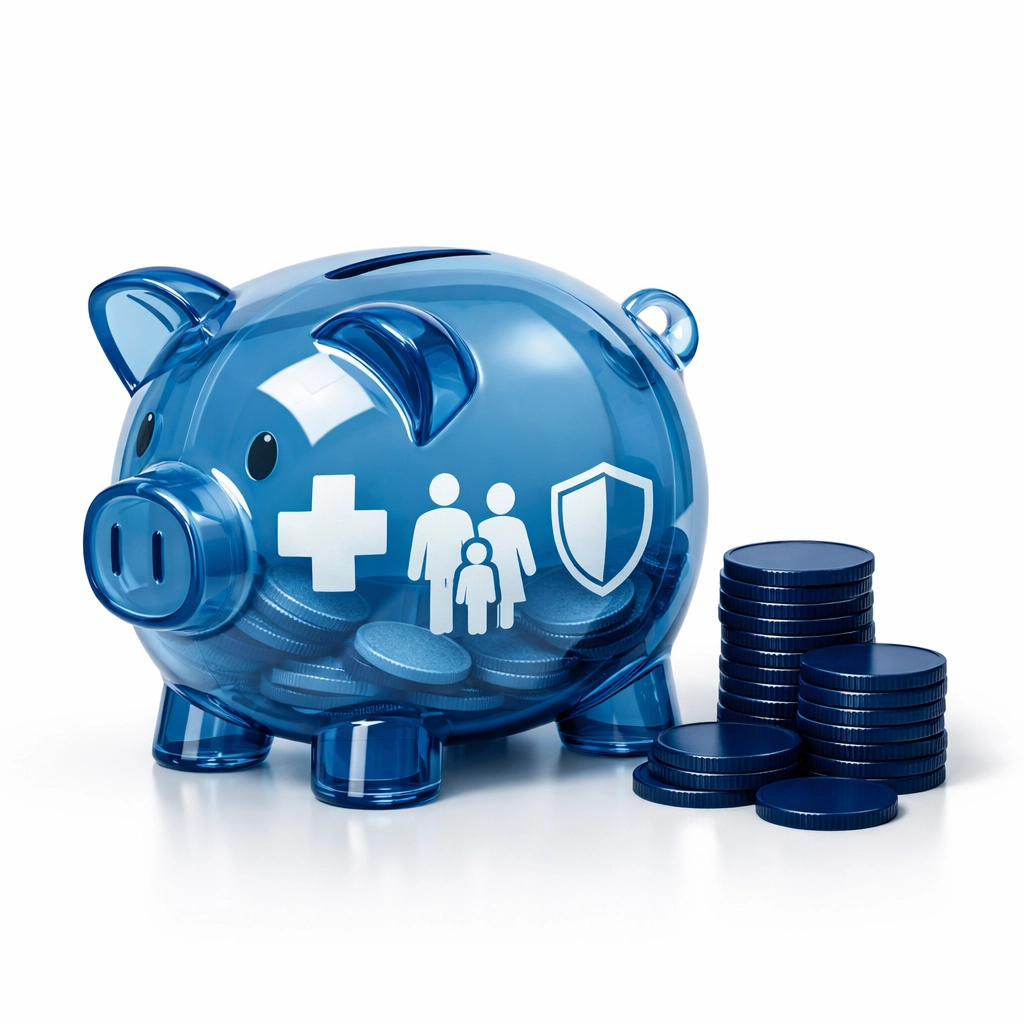 Piggy bank representing voluntary benefits ROI and budget-friendly employee insurance options