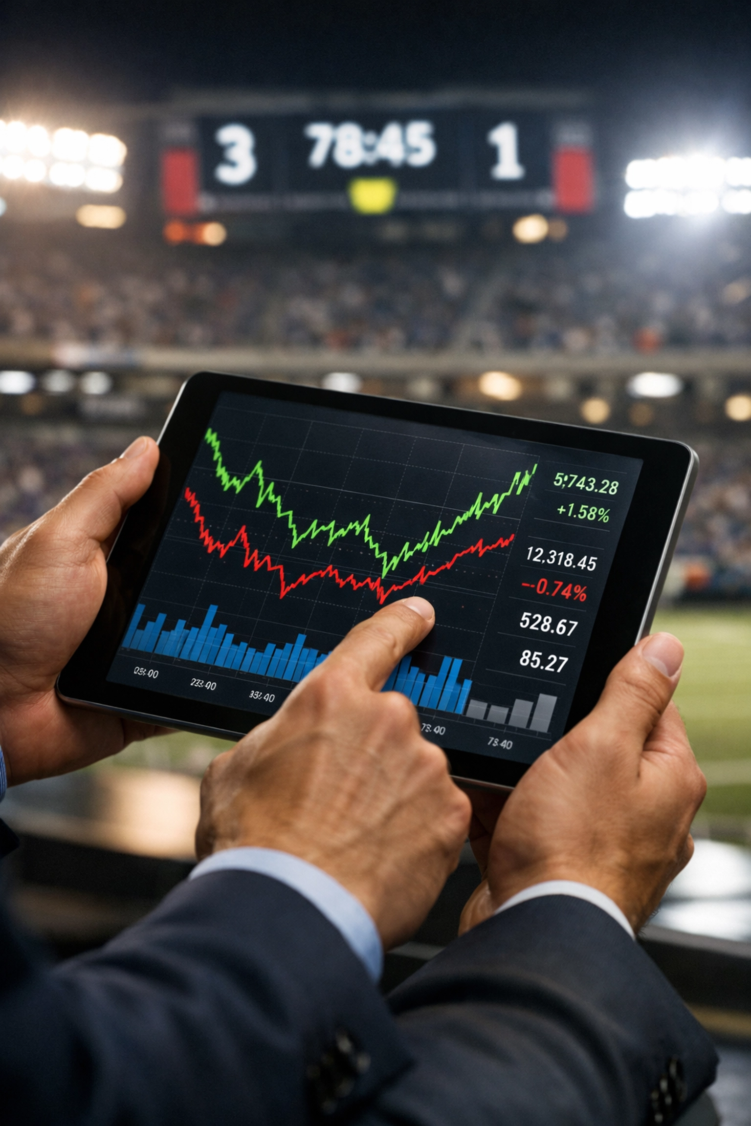 Sportwetten Wirtschaftsanalyse Börsendaten im Stadion Business meets Sport