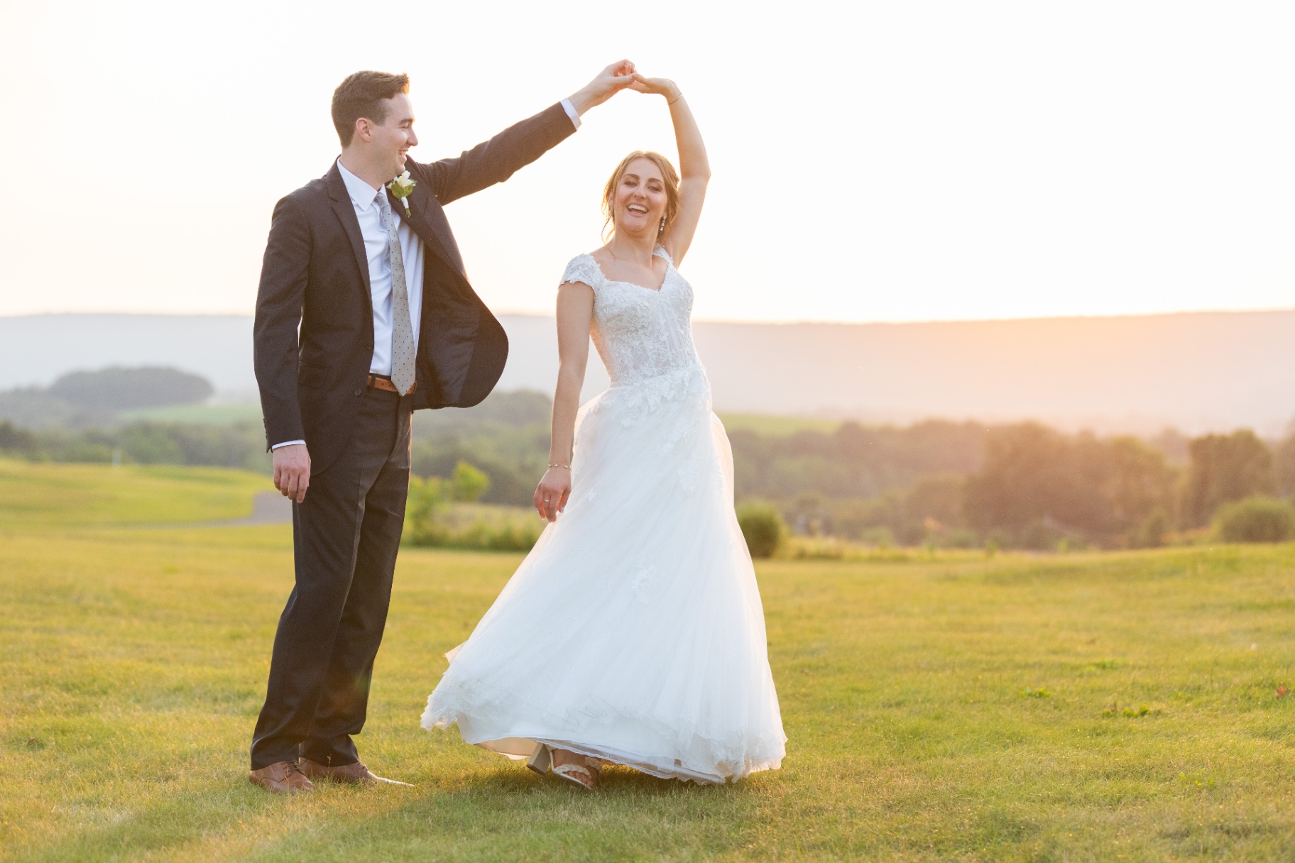 Bride portrait in soft window light
