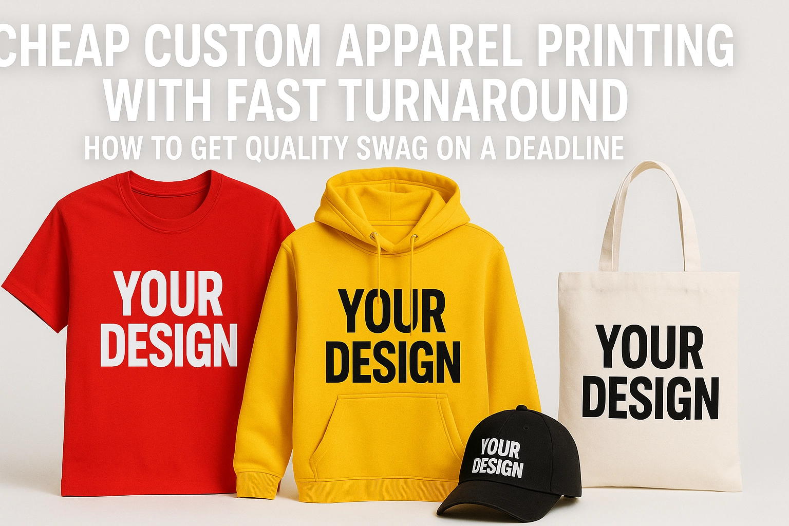 Cheap Custom Apparel Printing with Fast Turnaround: How to Get Quality Swag on a Deadline