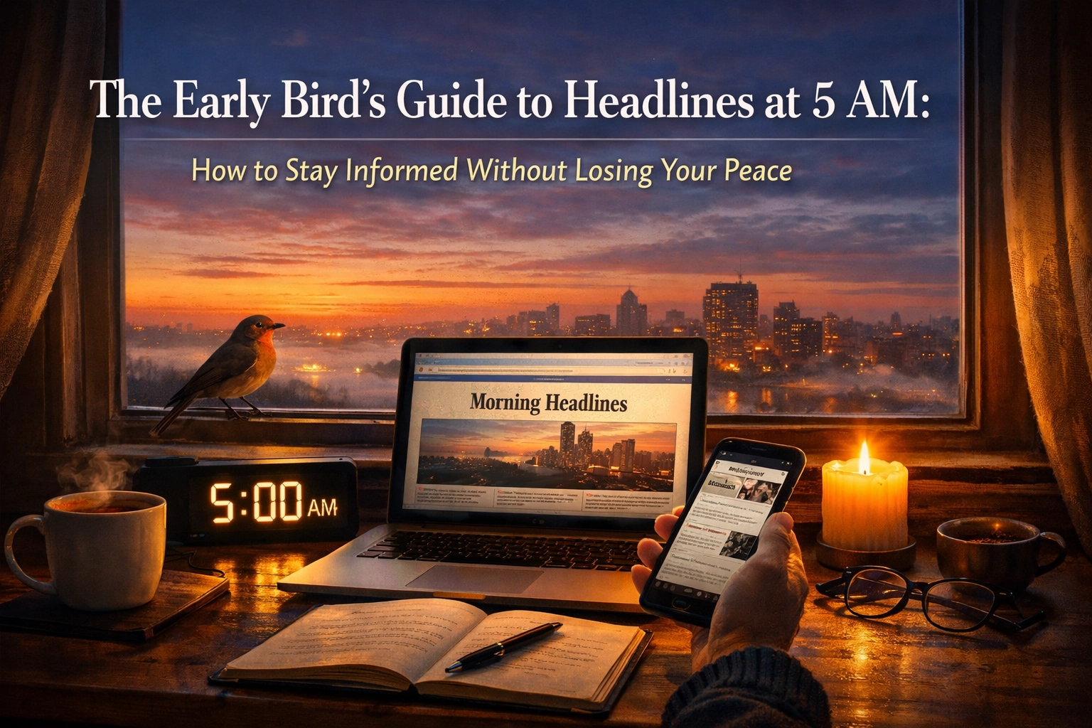 [HERO] The Early Bird’s Guide to Headlines at 5 AM: How to Stay Informed Without Losing Your Peace