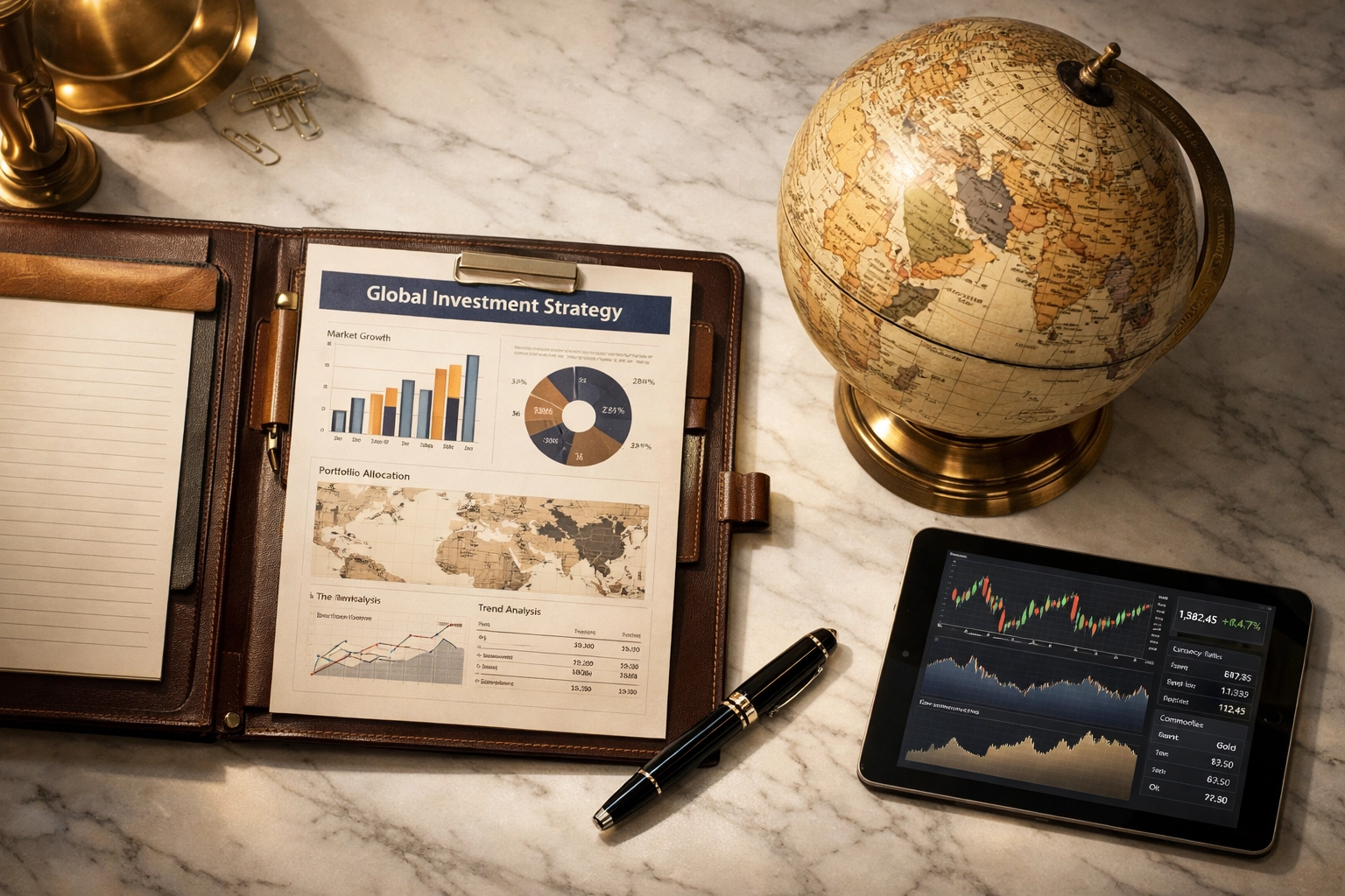 M&A advisory Middle East planning session with financial analysis and regional focus