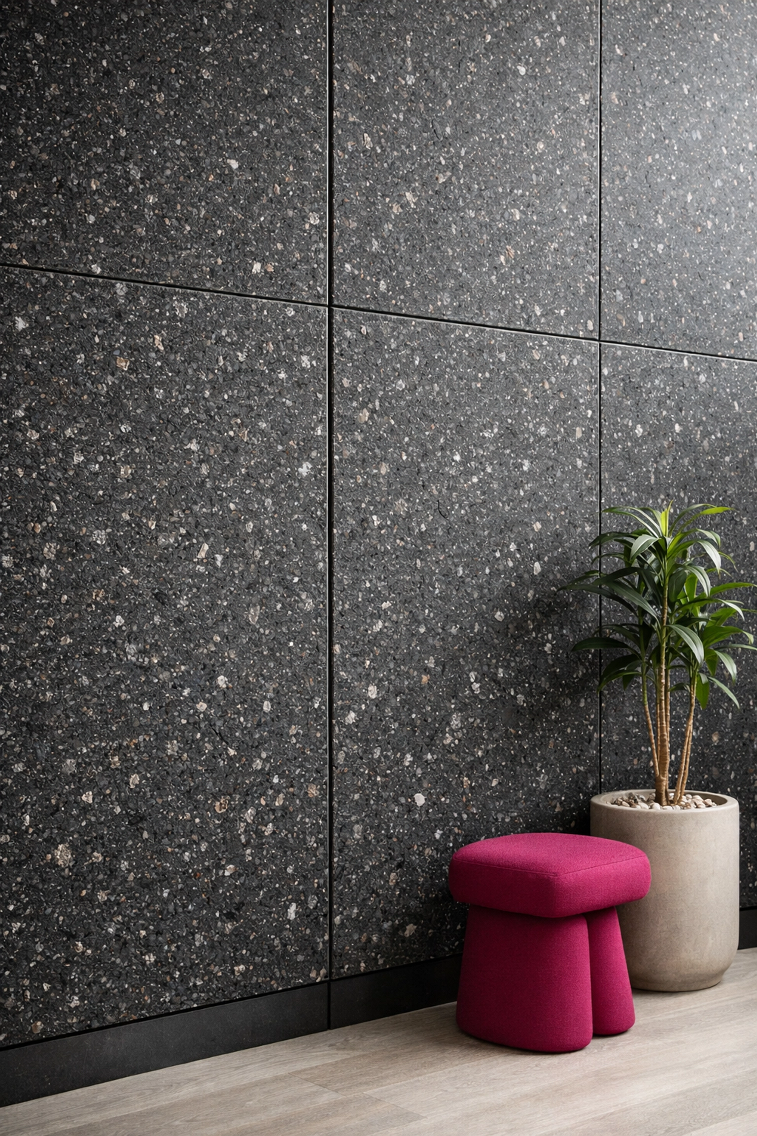 Sustainable wall cladding panels made from recycled plastic sheets for high-end commercial construction tenders.