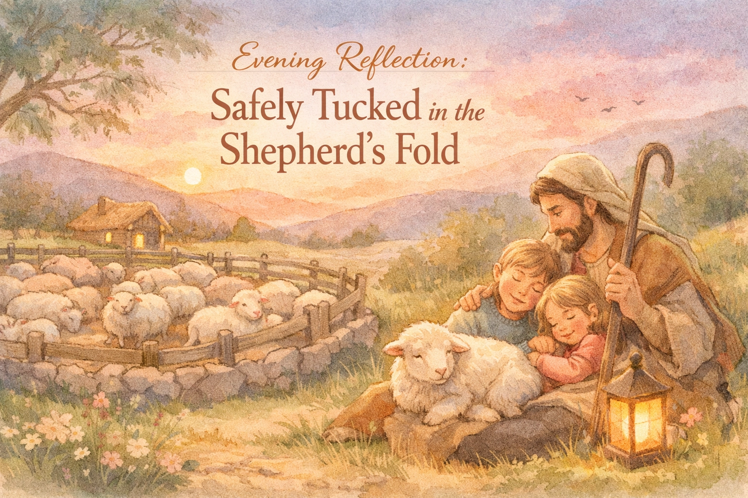 [HERO] Evening Reflection: Safely Tucked in the Shepherd