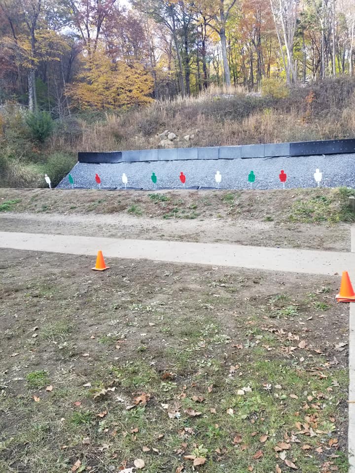Outdoor live-fire training range for marksmanship drills