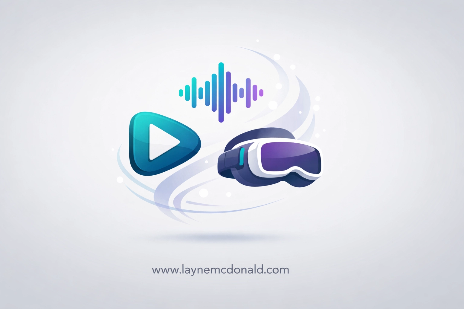 Digital media icons representing innovative faith-based content and spiritual elevation at Layne McDonald.