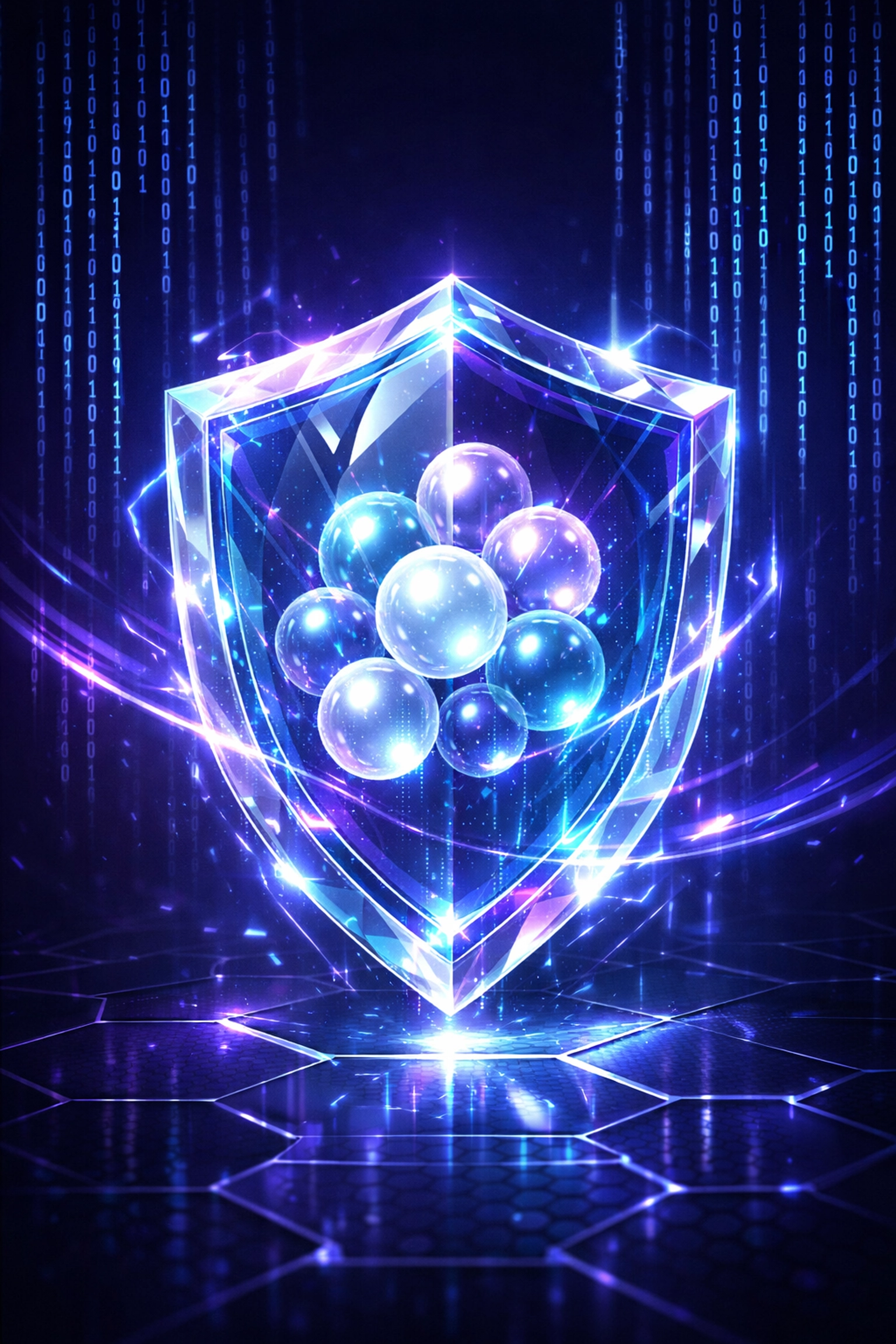 Ein digitaler Schutzschild sichert Firmendaten vor kritischen KI-Fehlern im Unternehmen.