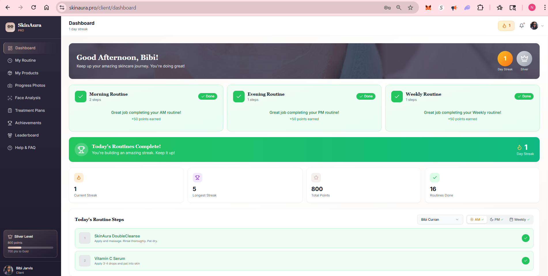 Client Dashboard