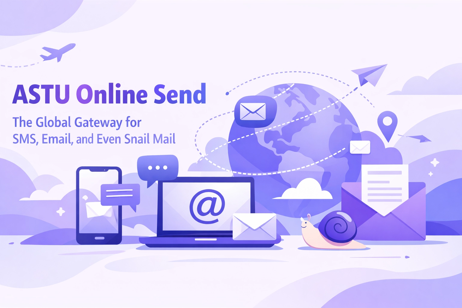 [HERO] ASTU Online Send: The Global Gateway for SMS, Email, and Even Snail Mail