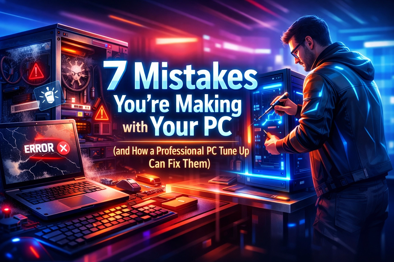 [HERO] 7 Mistakes You’re Making with Your PC (and How a Professional PC Tune Up Can Fix Them)
