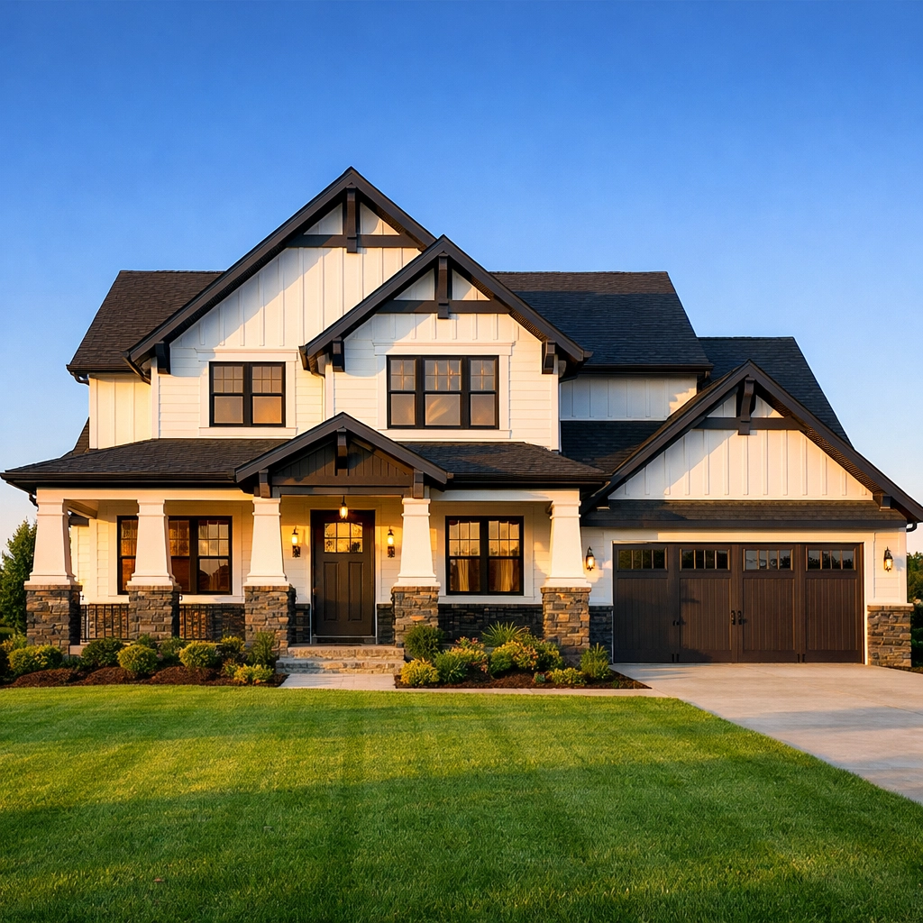 Modern craftsman home in an Oklahoma City suburb, showcasing resilient real estate investment opportunities.