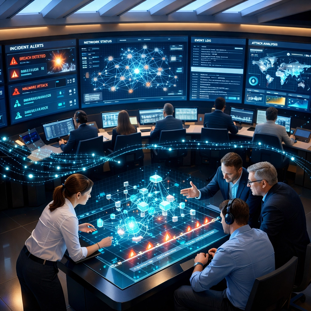 ServiceNow Event Management command center with incident response and real-time monitoring displays