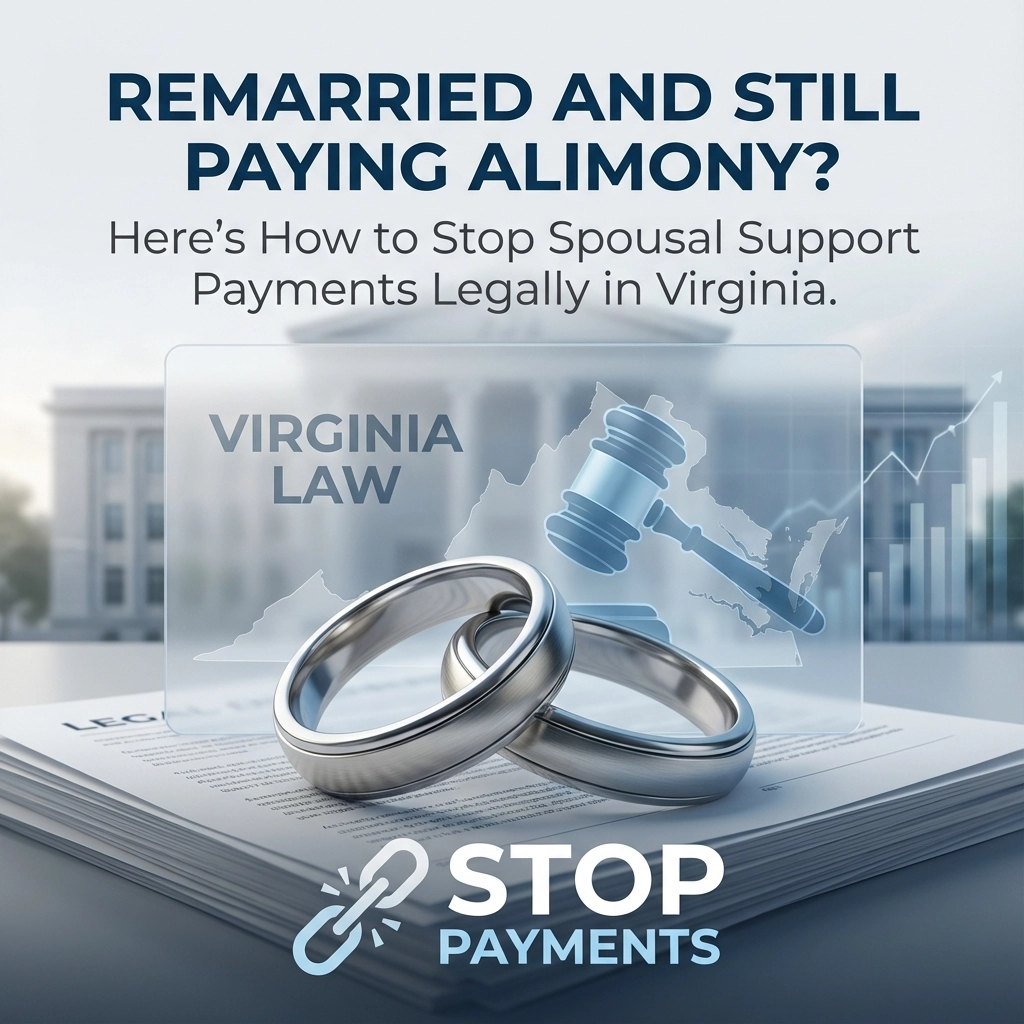 Remarried and Still Paying Alimony? Here's How to Stop Spousal Support Payments Legally in Virginia