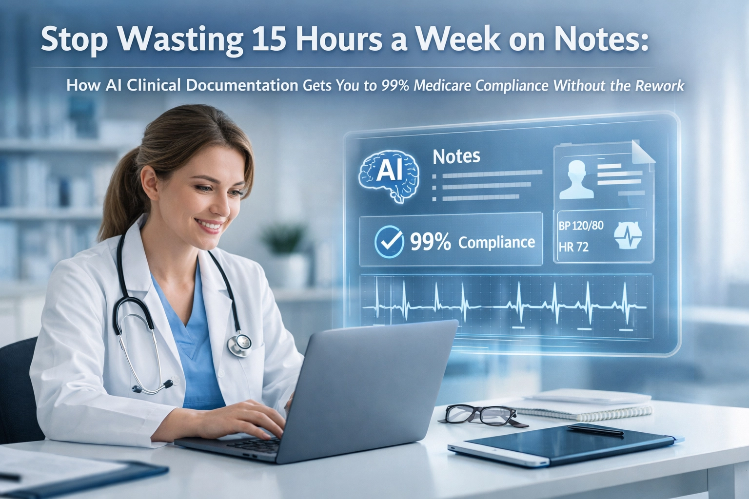 [HERO] Stop Wasting 15 Hours a Week on Notes: How AI Clinical Documentation Gets You to 99% Medicare Compliance Without the Rework
