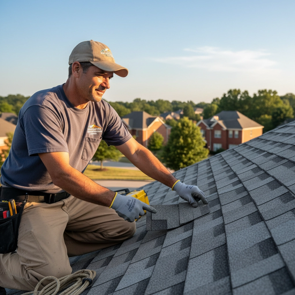 New roof installation