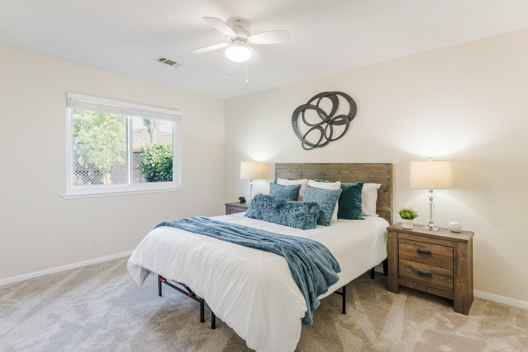 Professionally Staged Bedroom