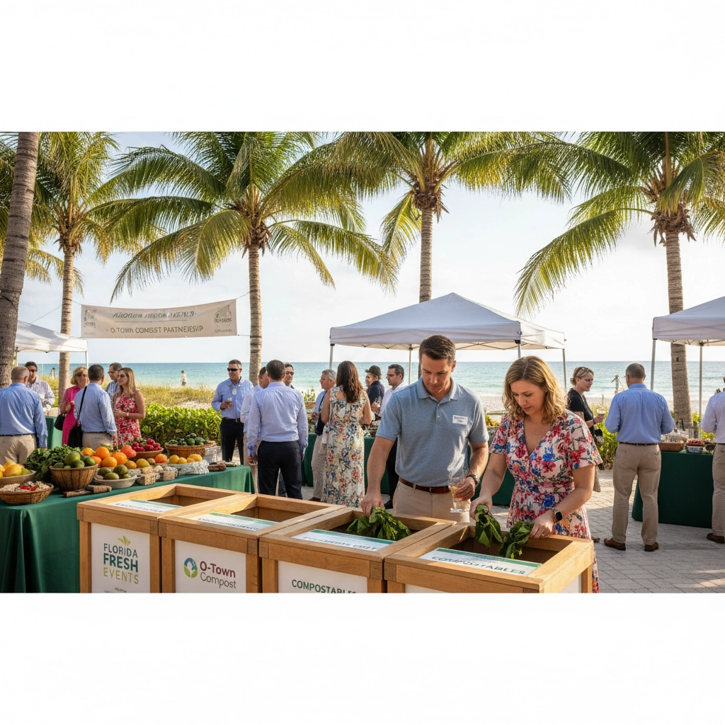 Florida Fresh Events Launches Composting Program with O-Town Compost