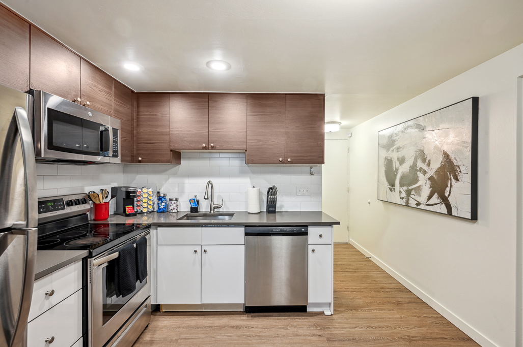 Modern Ruby (1-bedroom): Modern Kitchen in Roundtop Rentals Unit