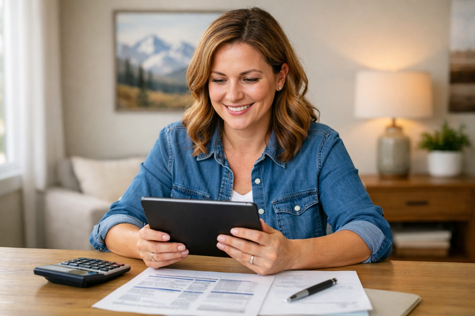 Edmonton homeowner tracking investments with readvanceable mortgage documents