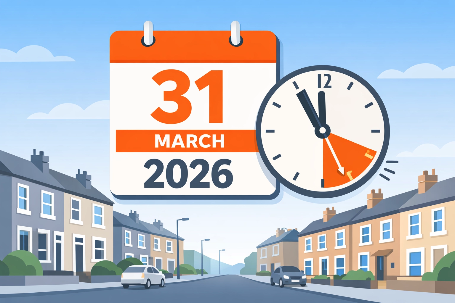 UK homes with March 31 2026 GBIS deadline calendar