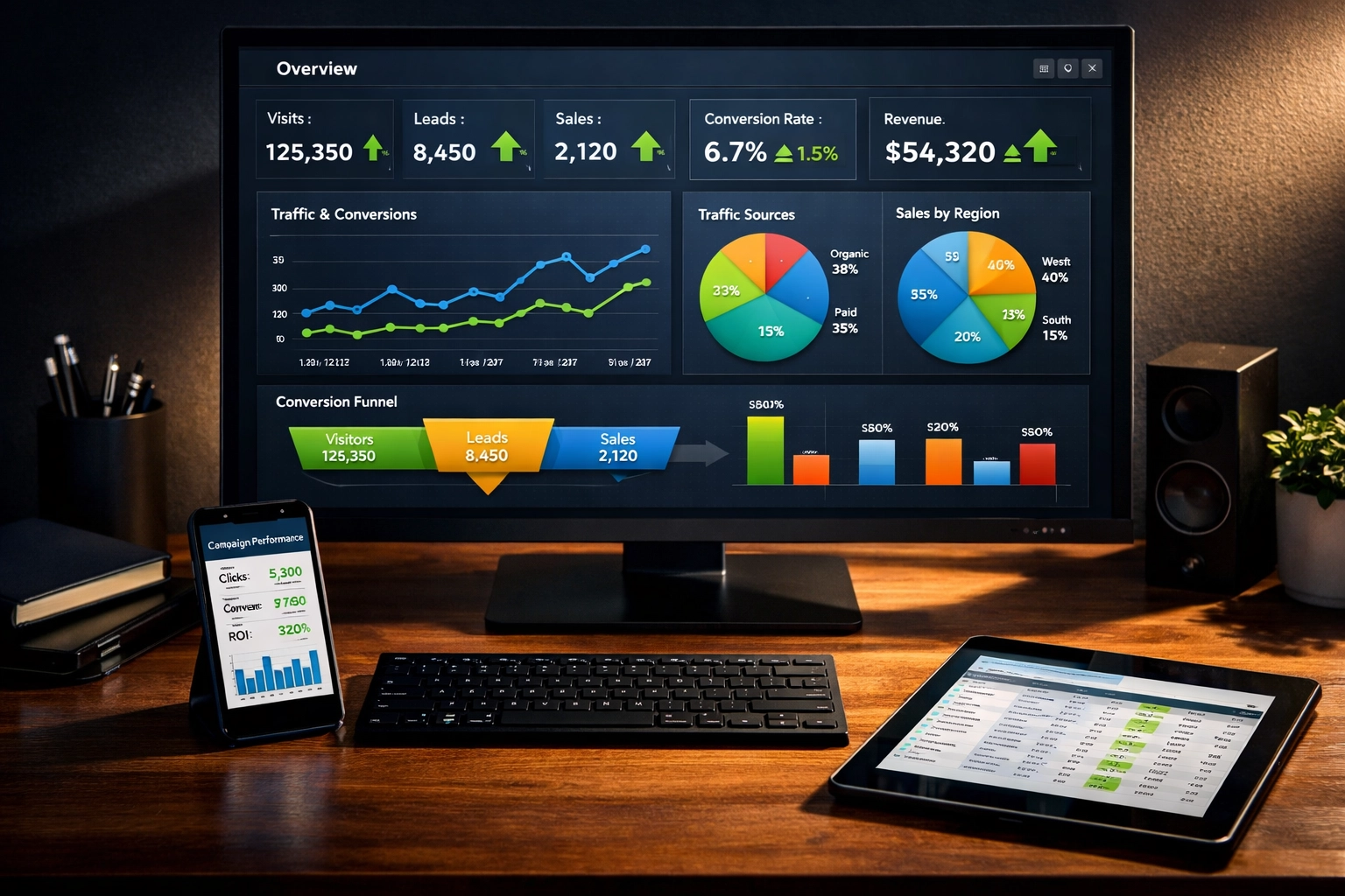 Simon Leung campaign performance dashboard tracking influencer marketing ROI and conversion metrics