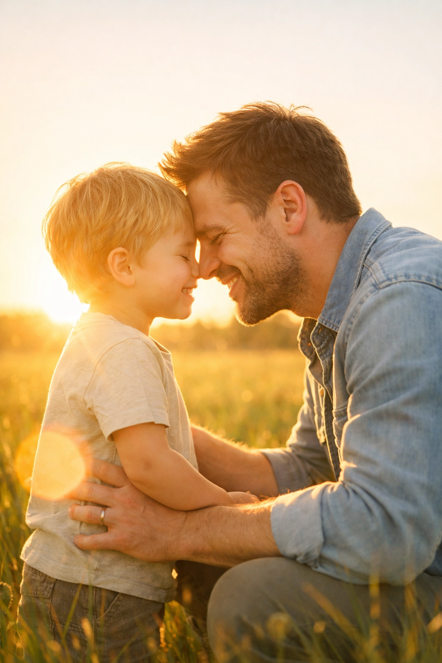 Happy father and child together, championing the mission of Fathers Rights and every dad's importance.