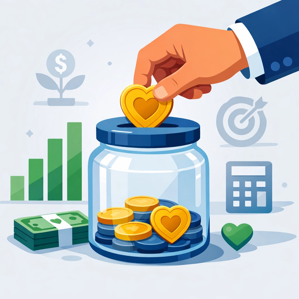 Illustration of charitable giving and tax planning for New Haven families to maximize deductions.