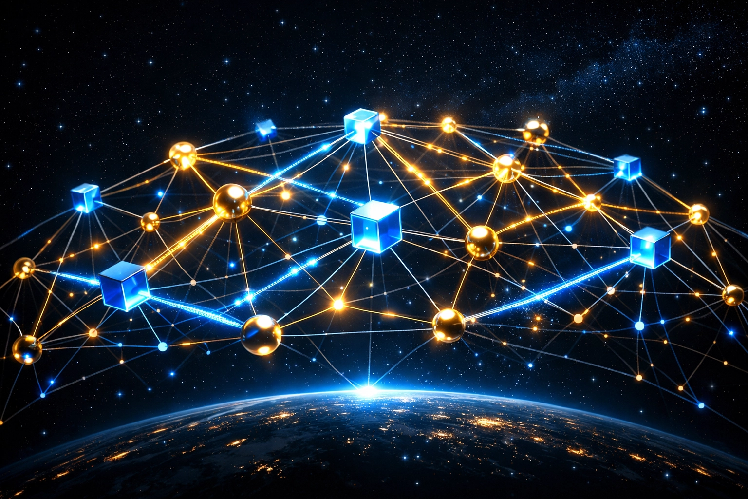 LareBlocks distributed validator network with interconnected nodes across global Layer 1 blockchain