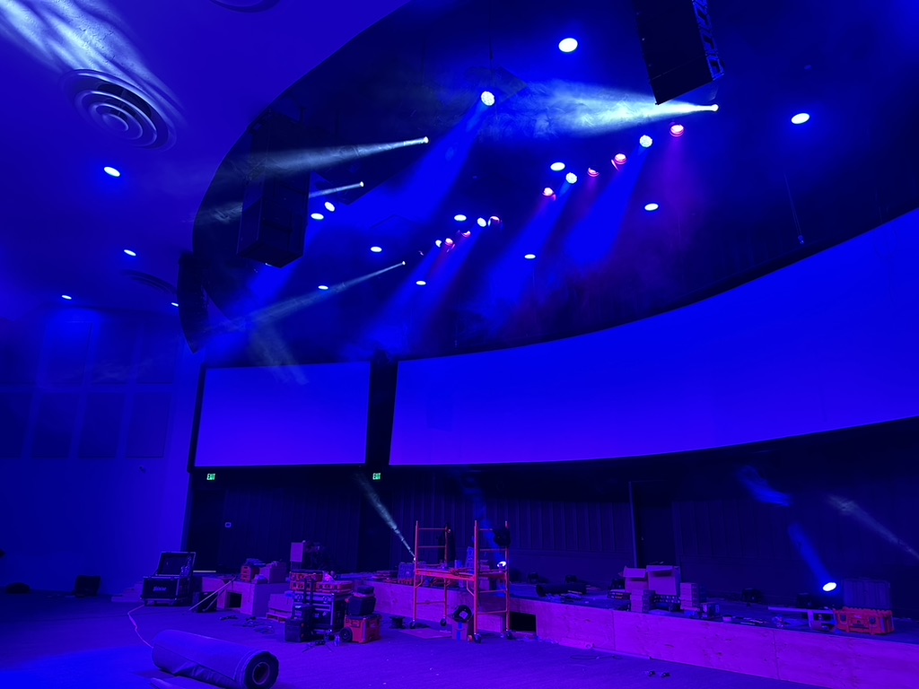 High-output fixtures being installed for optimal coverage