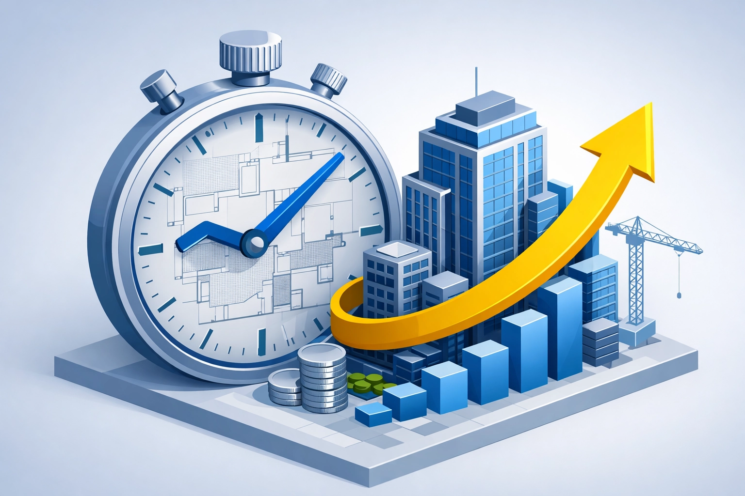 Graphic showing the financial ROI and time savings of using private provider inspections for Florida projects.