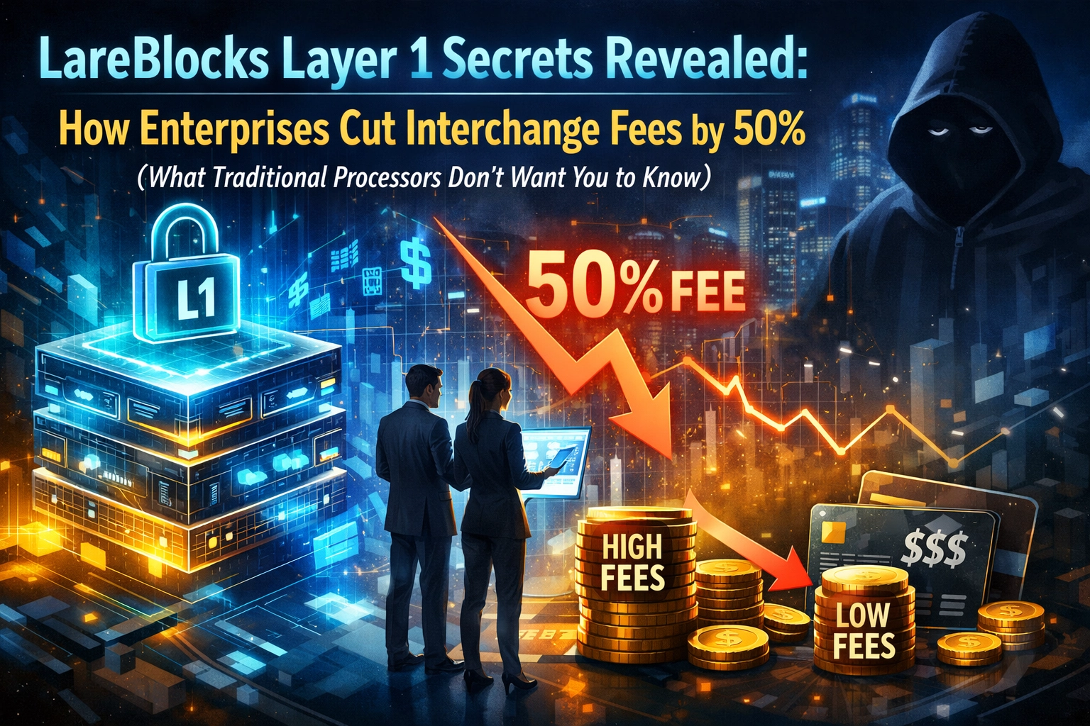 [HERO] LareBlocks Layer 1 Secrets Revealed: How Enterprises Cut Interchange Fees by 50% (What Traditional Processors Don