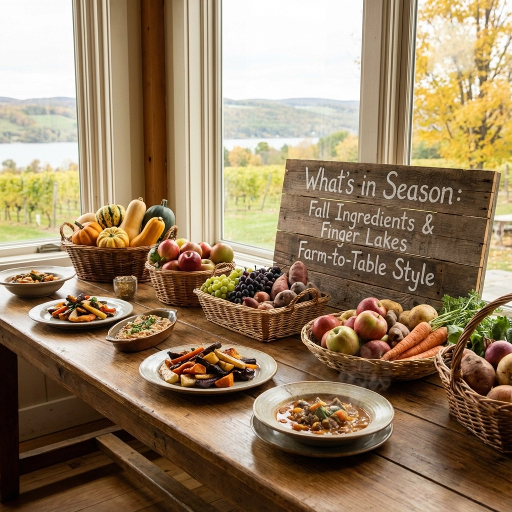 What is in Season: Fall Ingredients; Finger Lakes Farm-to-Table Style