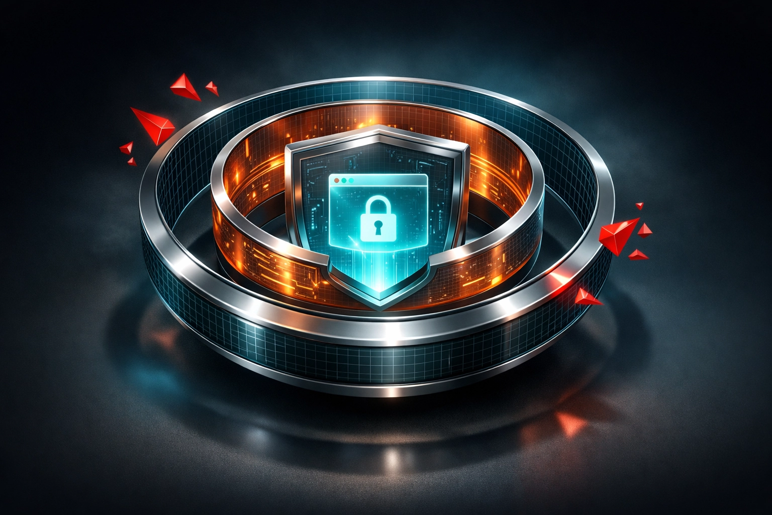 Layered WordPress security architecture with multi-level website protection shields