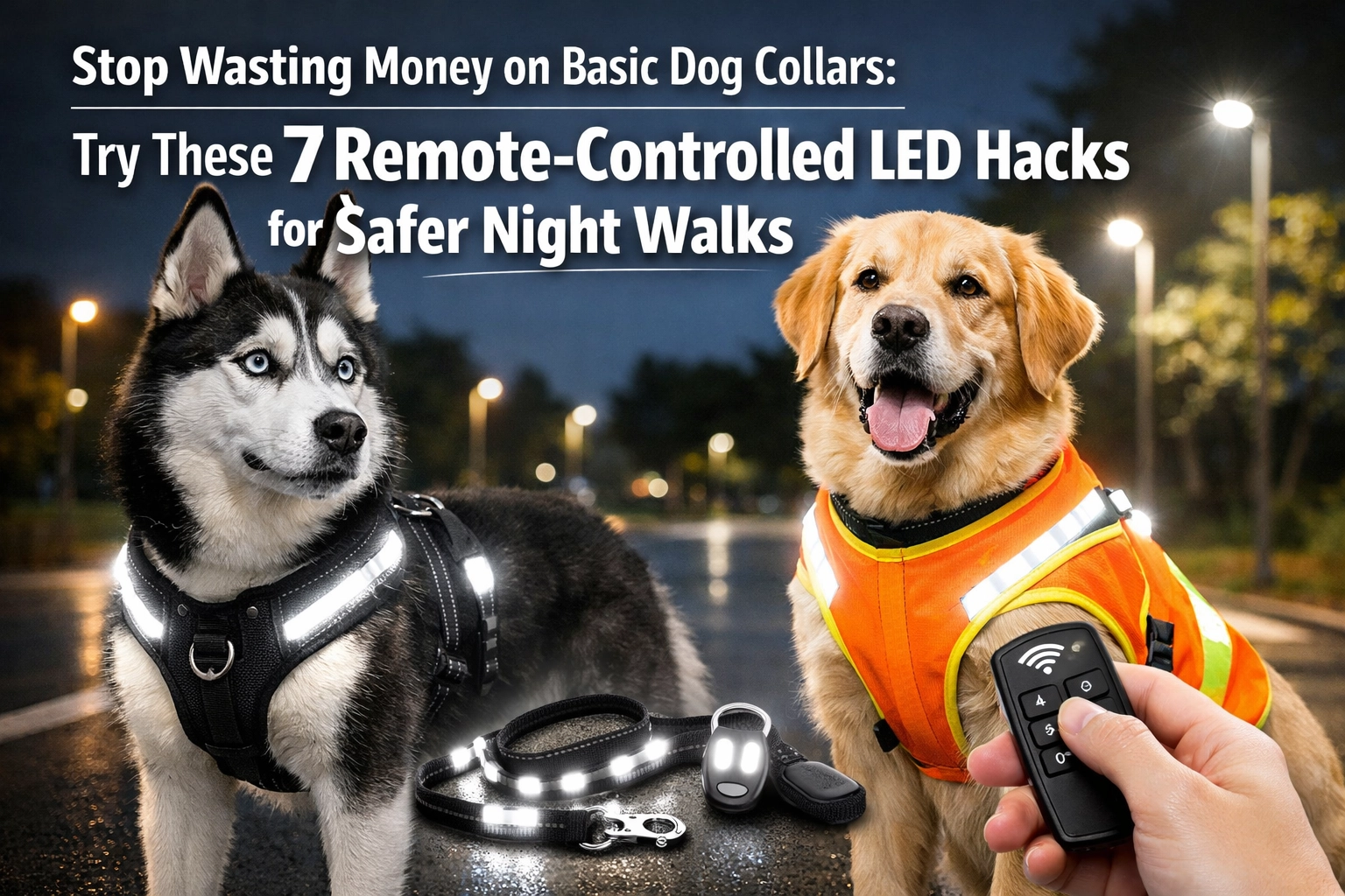 [HERO] Stop Wasting Money on Basic Dog Collars: Try These 7 Remote-Controlled LED Hacks for Safer Night Walks