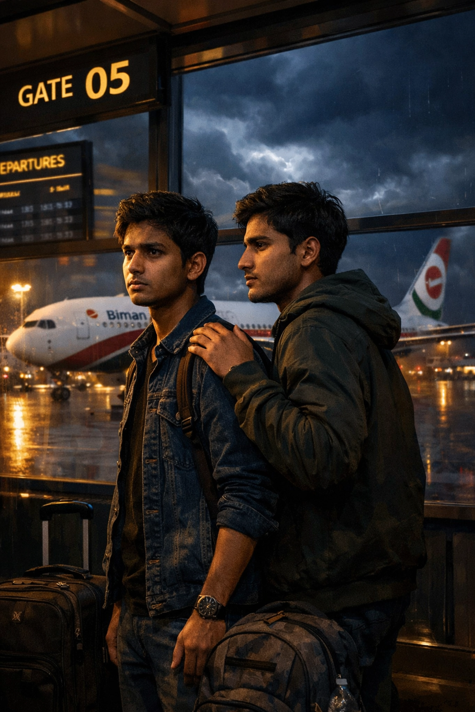 LGBTQ+ refugees preparing to flee Bangladesh at Dhaka airport seeking asylum abroad