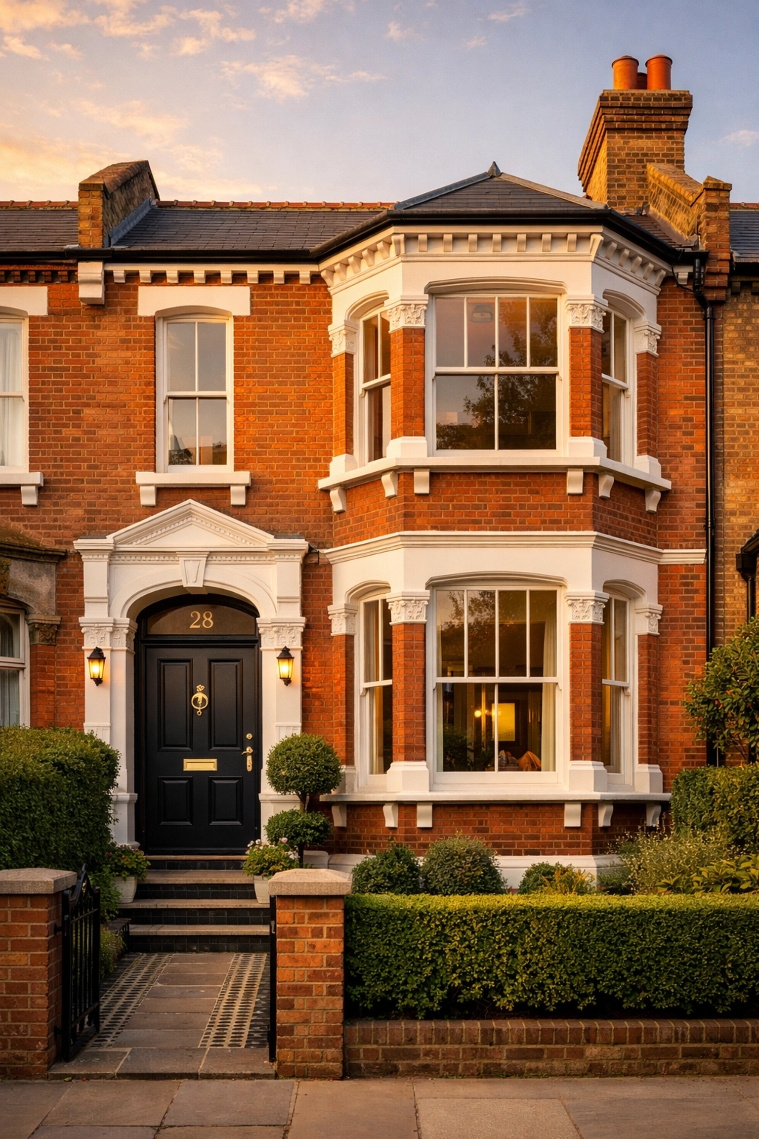 Well-maintained Victorian terraced house in London showing quality property management