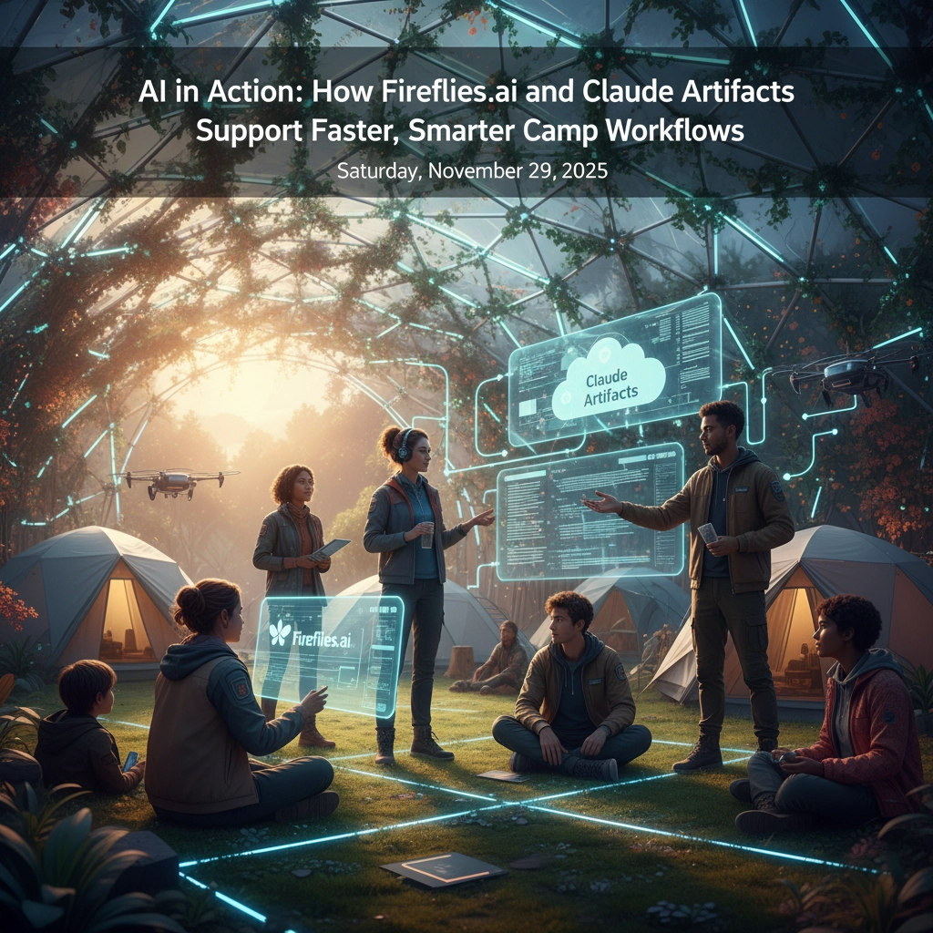 AI in Action: How Fireflies.ai and Claude Artifacts Support Faster, Smarter Camp Workflows (Saturday, November 29, 2025)