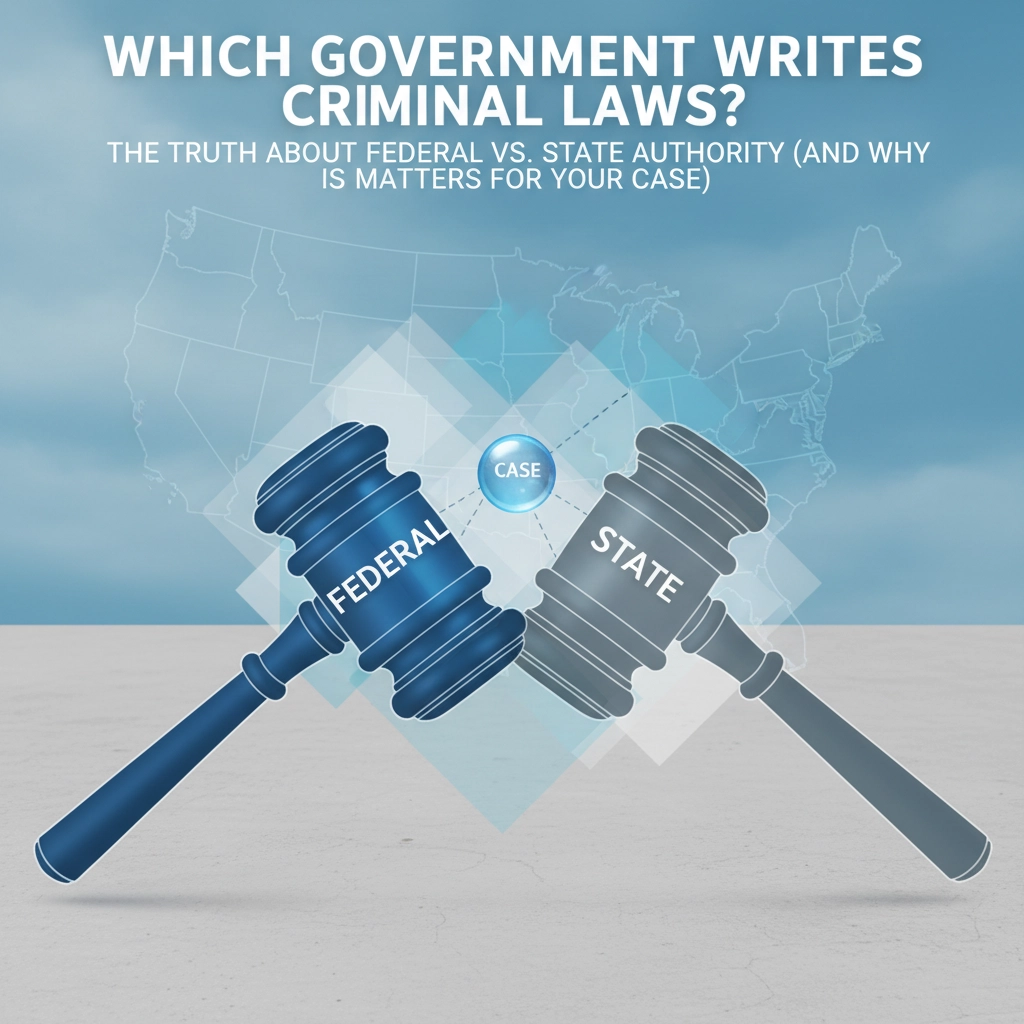 Which Government Writes Criminal Laws? The Truth About Federal vs. State Authority (And Why It Matters for Your Case)