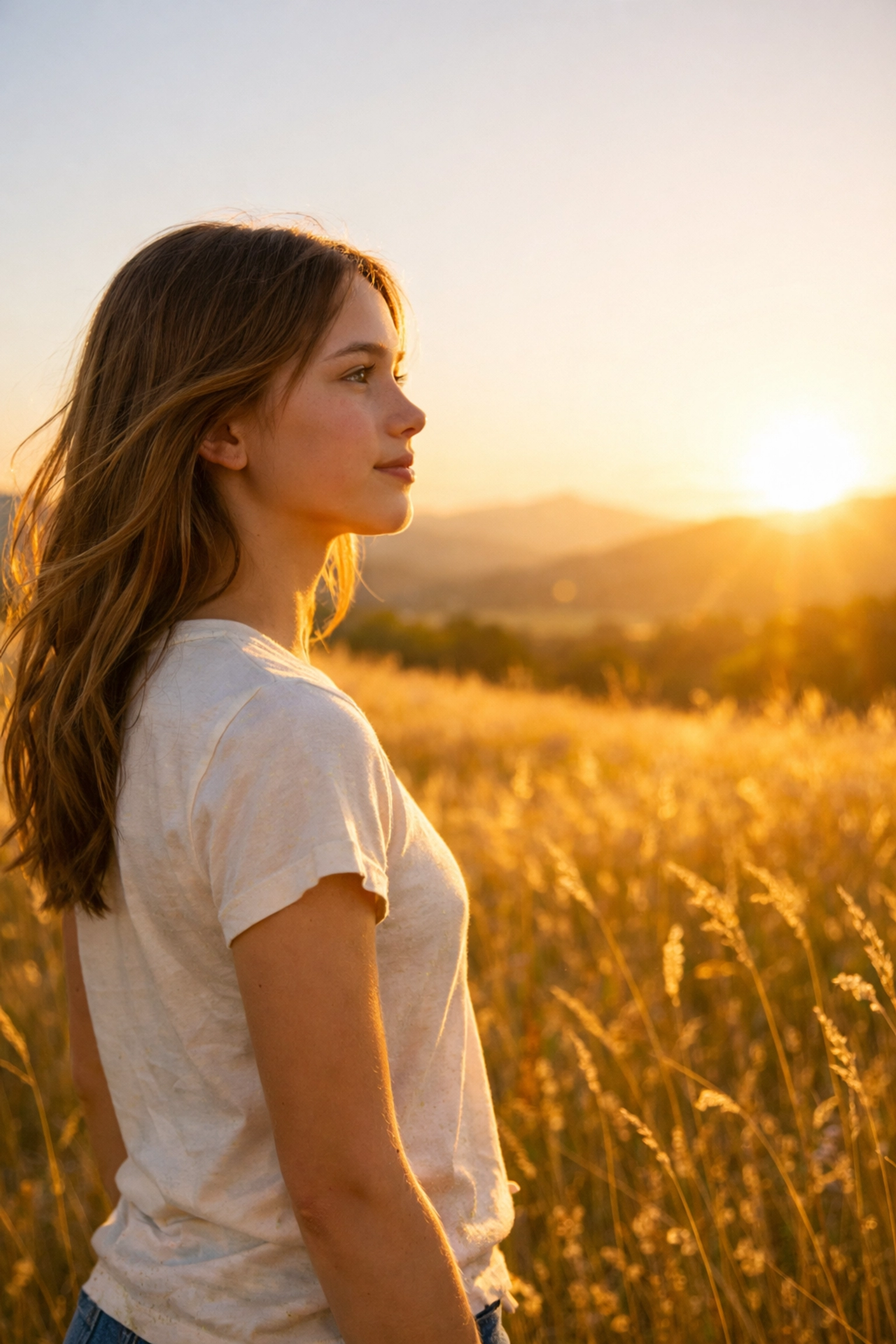 A resilient girl looking toward a bright future through trauma-informed residential care.
