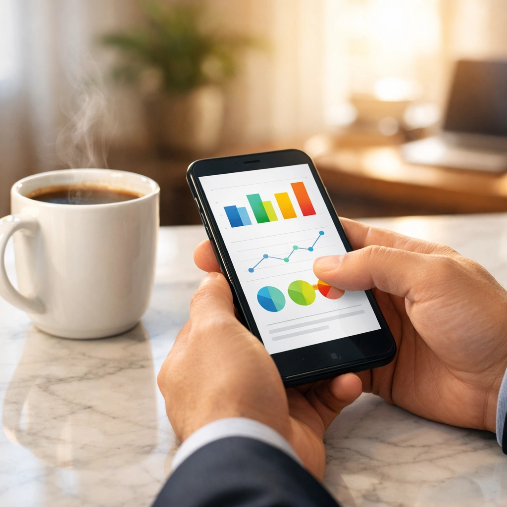 A person using a smartphone to review the total cost of borrowing a short term loan in Canada.