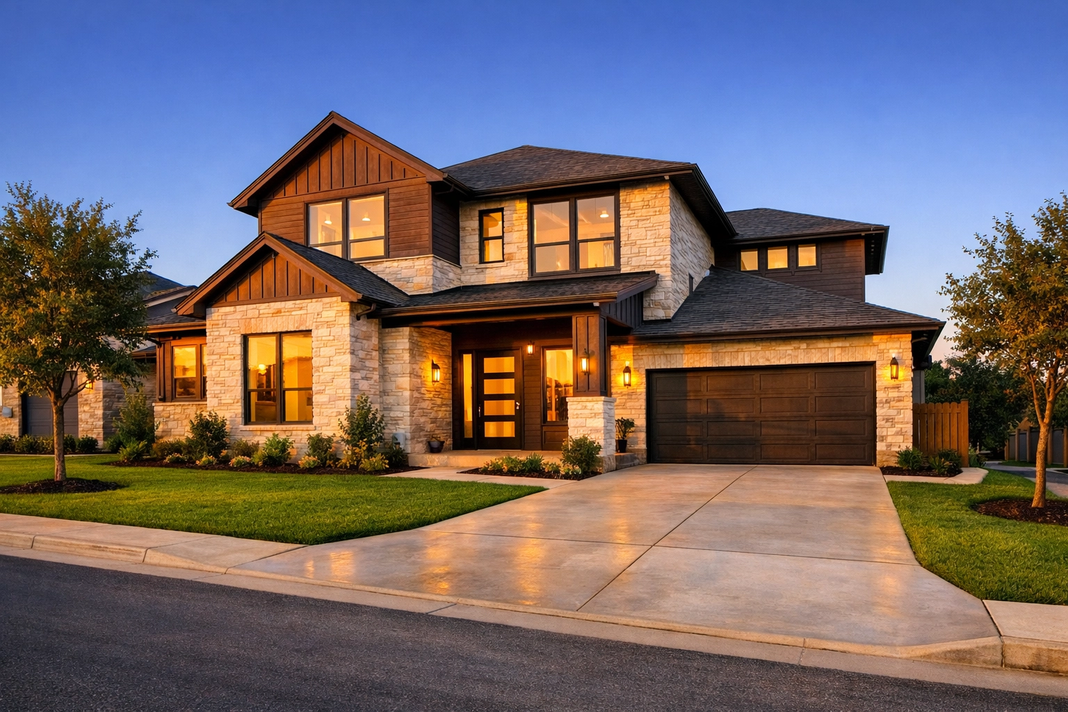 Modern new construction home for sale in the Far West Side neighborhood of San Antonio, TX.