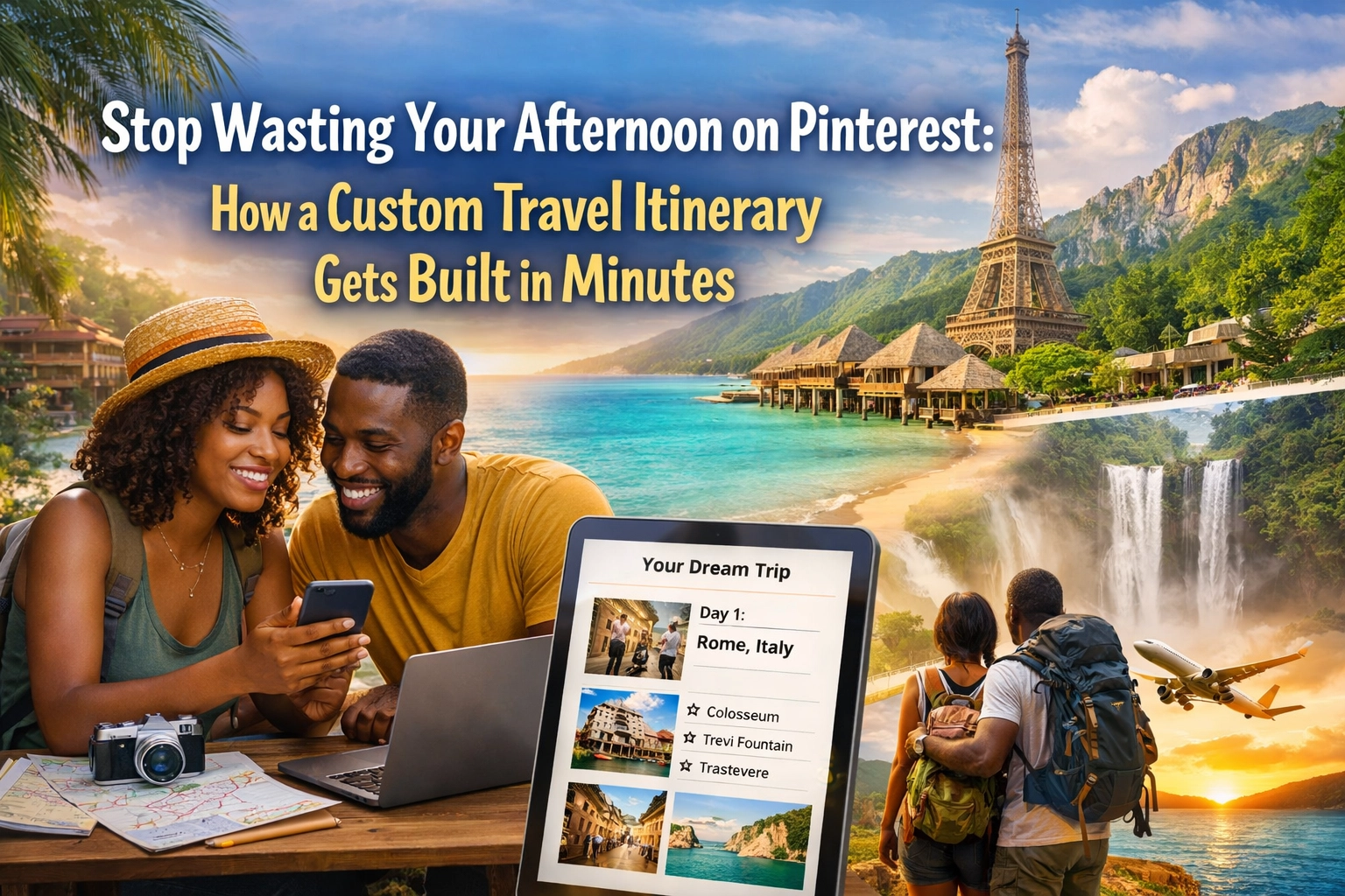 [HERO] Stop Wasting Your Afternoon on Pinterest: How a Custom Travel Itinerary Gets Built in Minutes