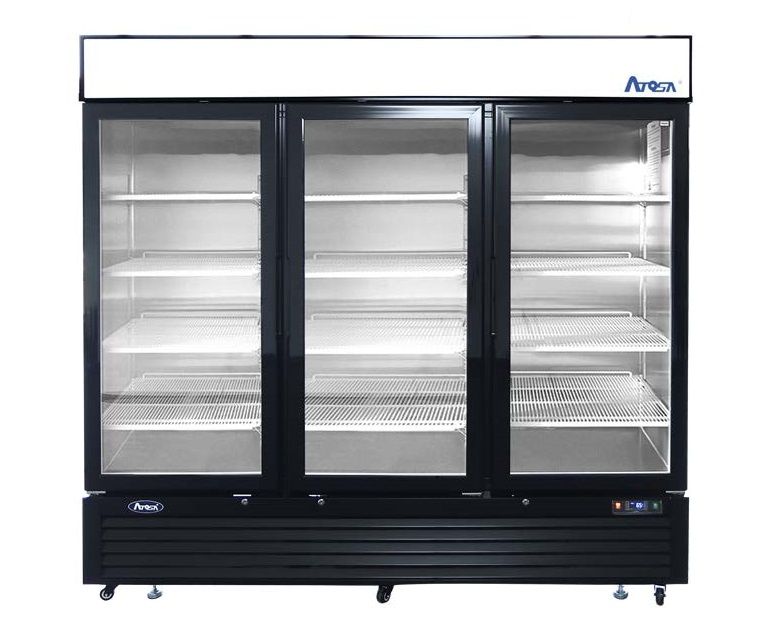 Atosa MCF8724GR Glass Door Merchandiser Refrigerator