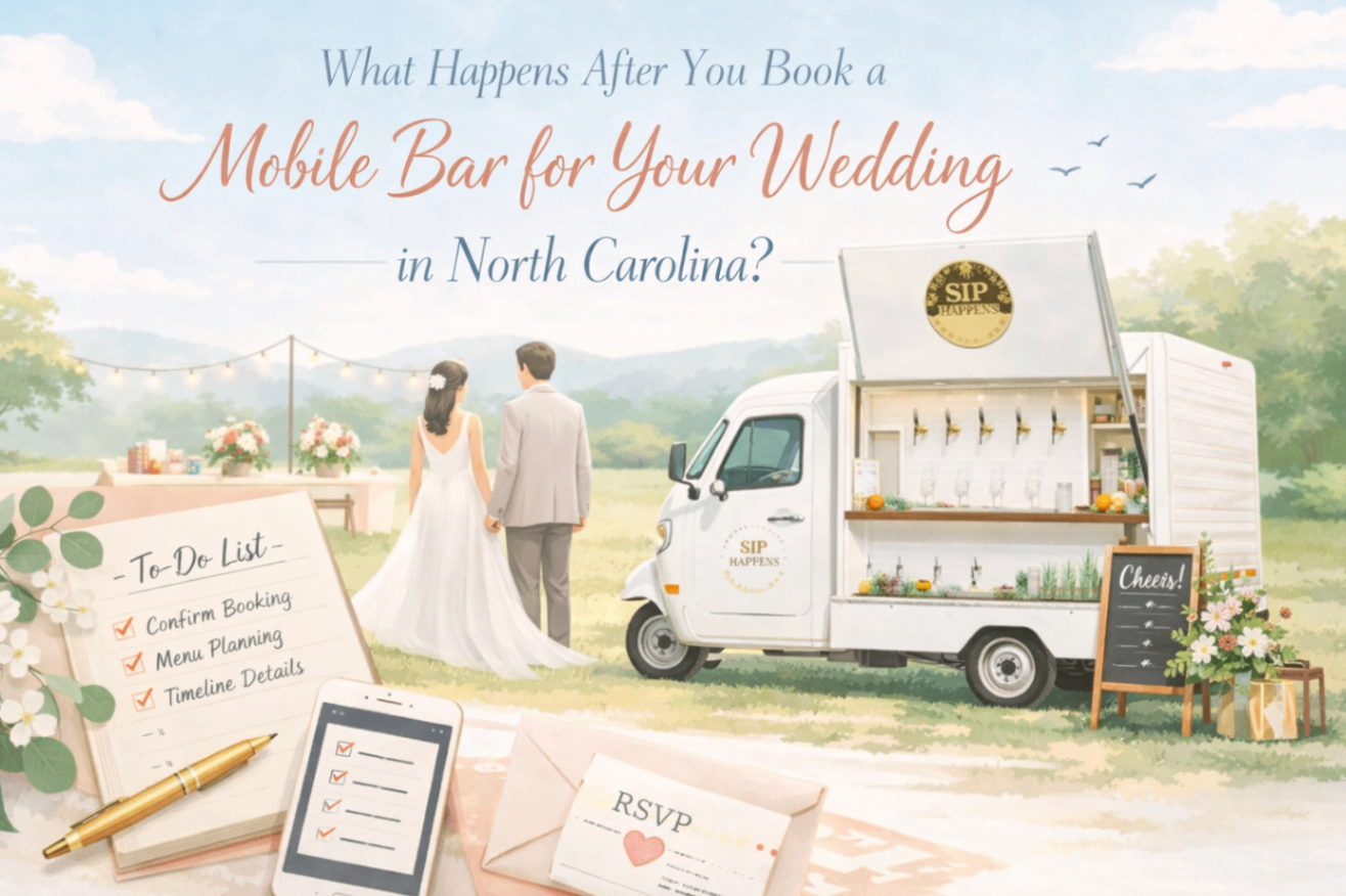 [HERO] Sip Happens Mobile Bar Wedding Scene