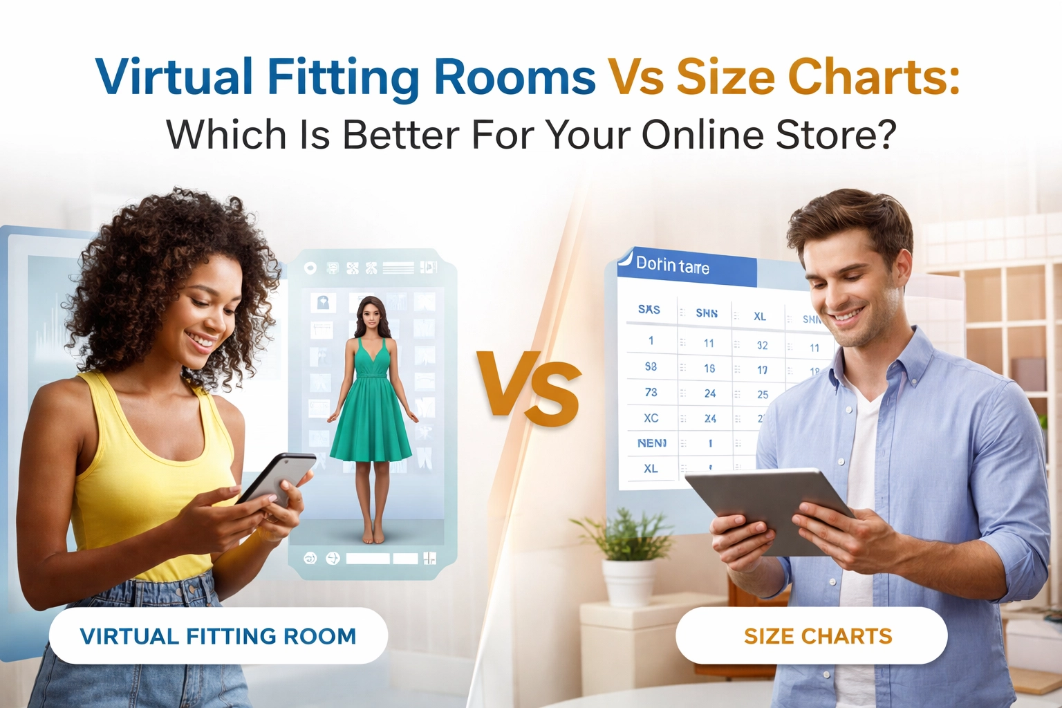 [HERO] Virtual Fitting Rooms Vs Size Charts: Which Is Better For Your Online Store?