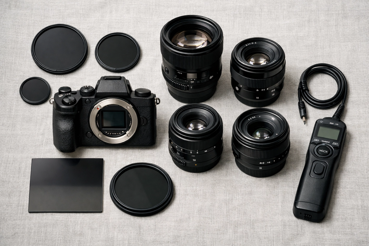 Professional camera equipment and lenses for creating museum-quality fine art photography prints