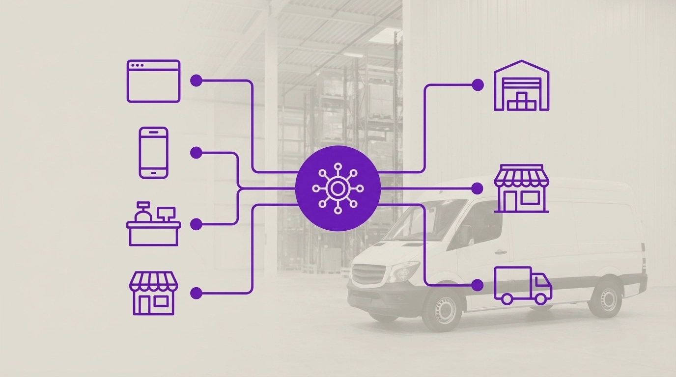 Omni-channel order aggregation flow visualization