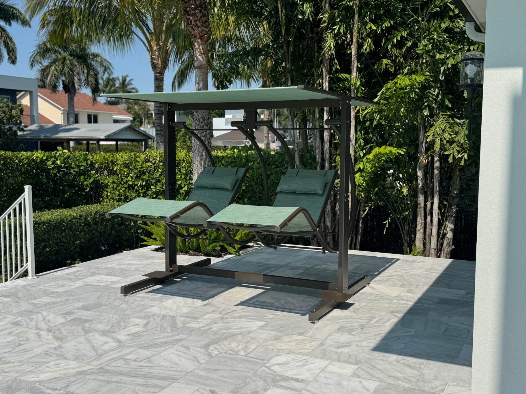 Zero Gravity Swing by David Frank Furniture shown as a sleek, single-statement piece with clean lines and a minimal footprint.